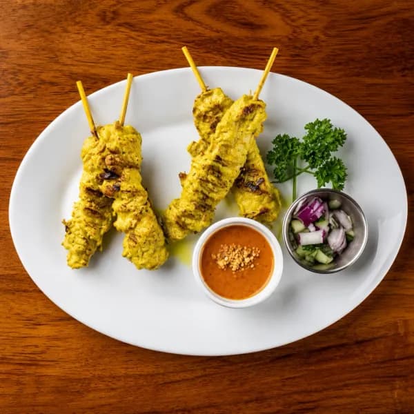 Chicken Satay (4 Skewers)